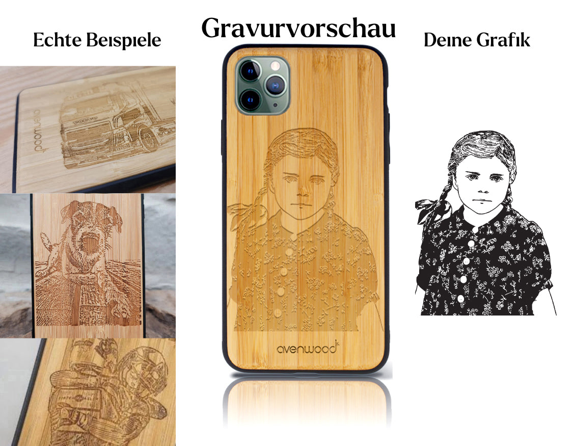 INDIVIDUELL iPhone 11 Pro Bambus-Kunststoff